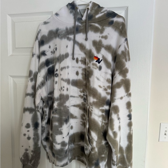 NWT brand new Aviator Nation tie dye hand dyed olive hoodie, Unisex, Size Medium - Picture 1 of 2